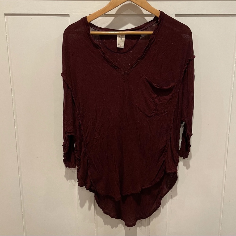 NWOT We the Free Deconstructed Shirt